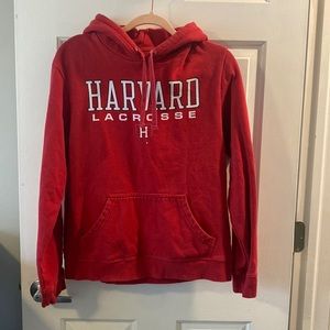 Men’s medium Harvard lacrosse, hoodie, red